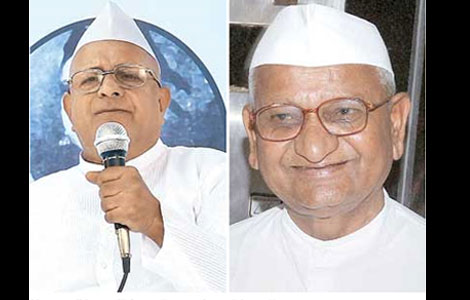 Will the reel Anna Hazare please stand up?