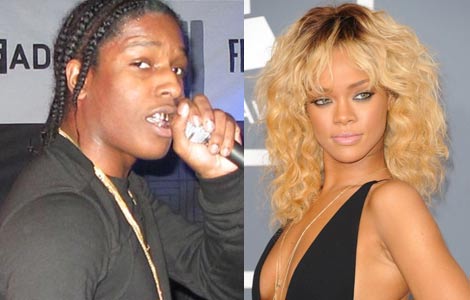 Rihanna flirts with rapper A$AP Rocky