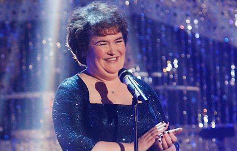 Susan Boyle left "terrified" by a fan 