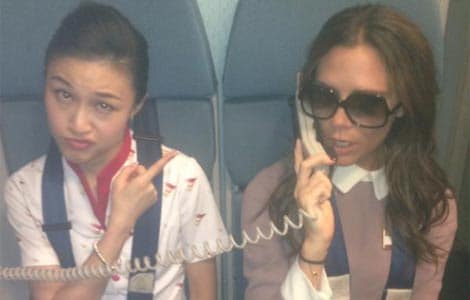 Cathay not amused by Victoria Beckham's in-flight prank