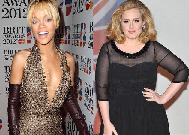 360px x 257px - Rihanna presents Adele with x-rated birthday cake