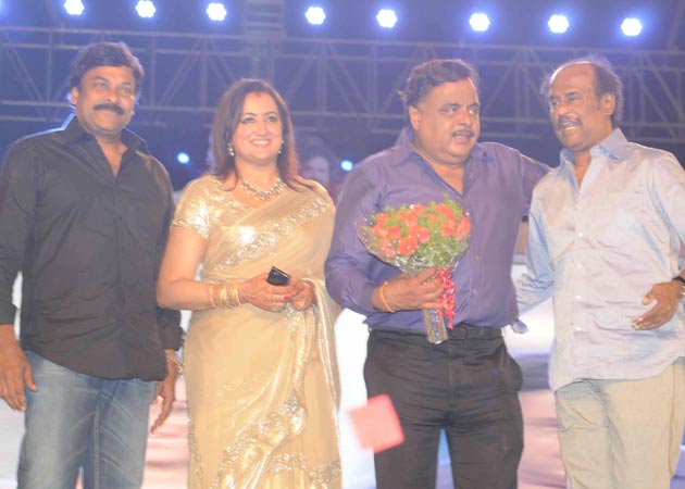 Rajinikanth, Chiranjeevi attend Ambareesh's 60th birthday bash