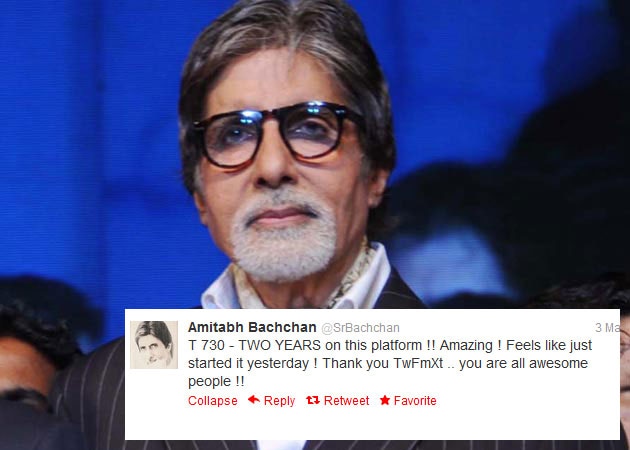 Big B completes two years on Twitter