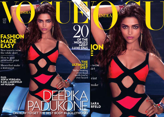  Deepika Padukone dons racy swimsuit for Vogue cover