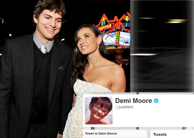 Demi Moore trades @mrskutcher for @justdemi on Twitter