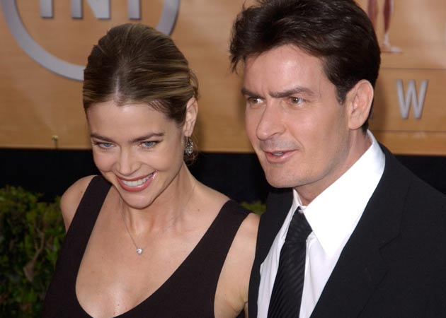 Denise Richards was "nervous" working with ex-husband Charlie Sheen