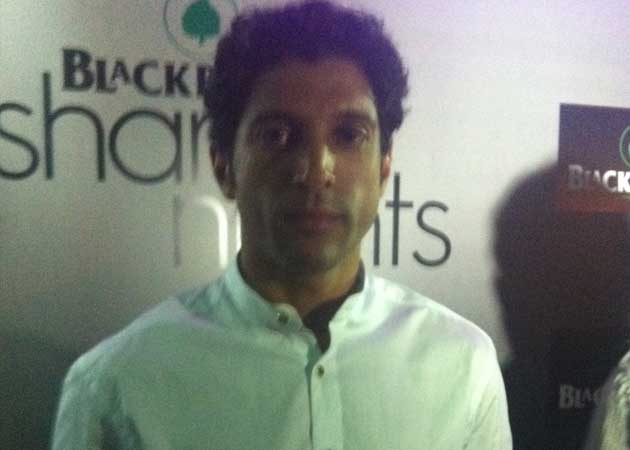 Farhan takes a break from filming to model