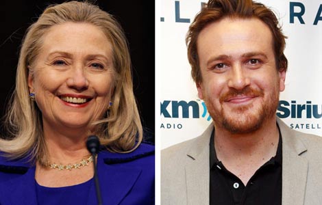 Jason Segel was rejected by Hillary Clinton