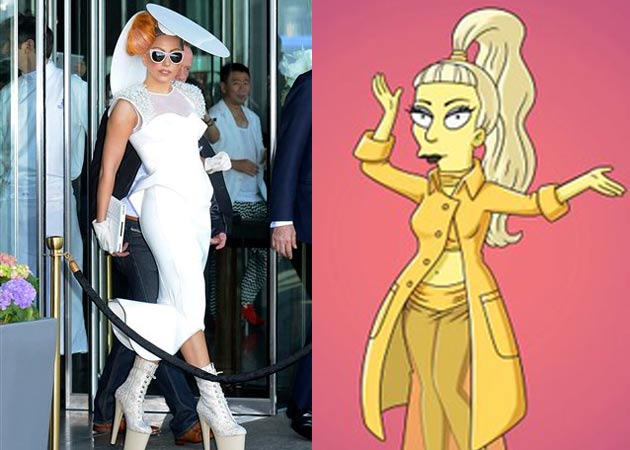 Lady Gaga plays "a bit of a slut" in The Simpsons
