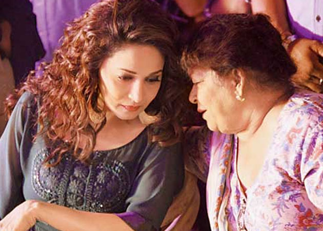 Madhuri Dixit and Saroj Khan relive old days