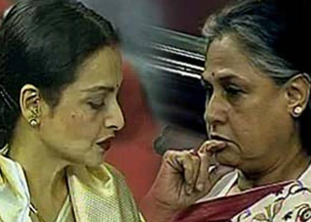 When Rekha's being sworn in, why focus on me, asks Jaya Bachchan