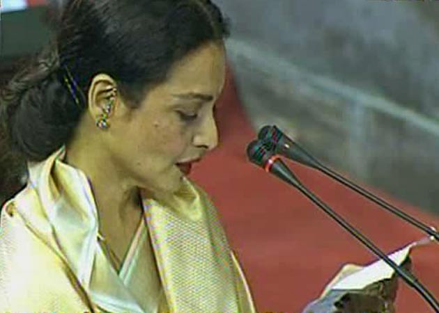 Rekha keeps first day at Rajya Sabha short