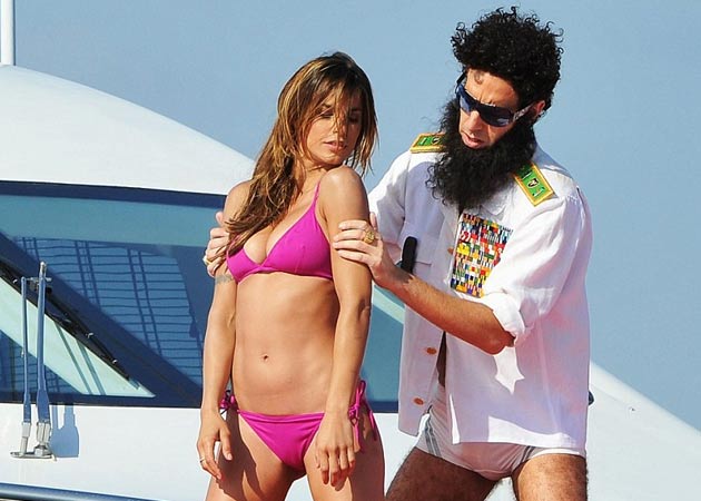 Clooney's ex caught frolicking with <i>The Dictator</i>