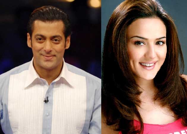 Preity shoots song with Salman