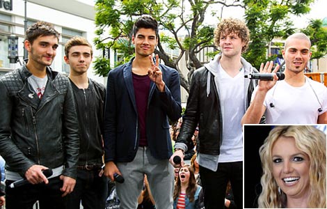 The Wanted treated badly by Britney Spears