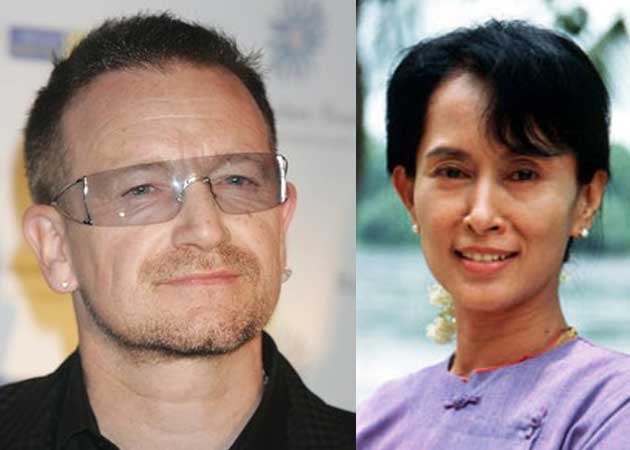 Bono to present Amnesty award to Aung San Suu Kyi in Dublin