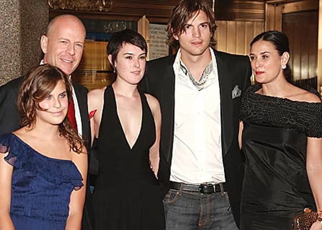 Demi Moore and daughters feuding over Ashton Kutcher: Reports