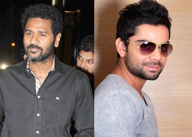 Prabhu Dheva shoots ad film with Virat Kohli
