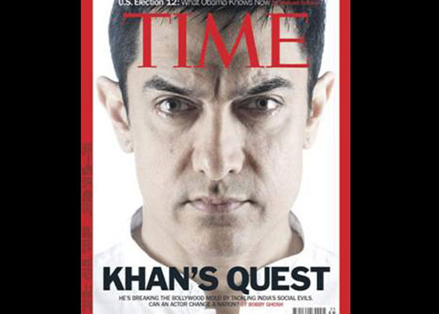Aamir Khan on Time cover as India's 'first superstar-activist'