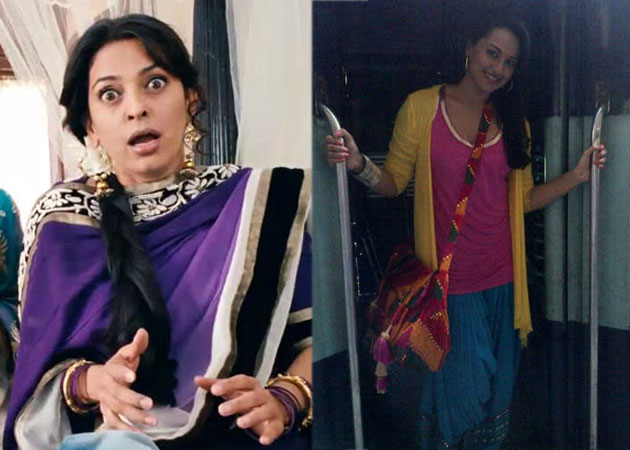 Sonakshi Sinha, Juhi Chawla hit the markets of Patiala 