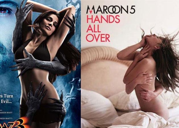 Bipasha Basu' <i>Raaz 3</i> poster copied from Maroon 5's album cover?