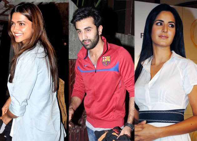 Three's company: Ranbir, Deepika and Anushka - or is it Katrina?