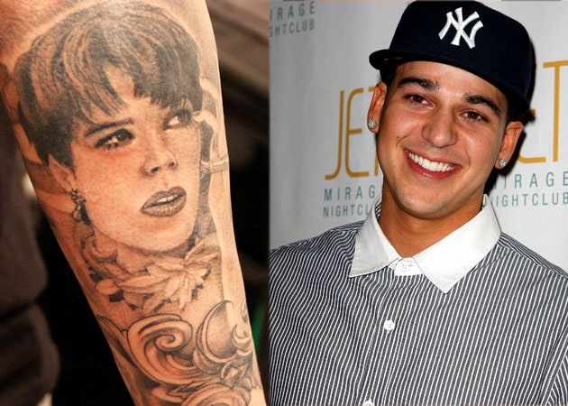 Rob Kardashian gets mom Kris Jenner's face tattooed on his arm