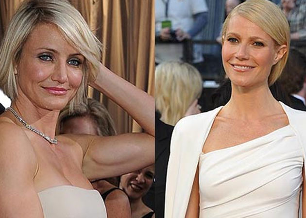 Cameron Diaz and Gwyneth Paltrow gatecrash wedding show