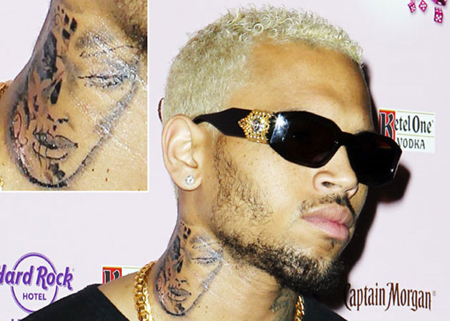 Chris Brown gets tattoo resembling Rihanna's battered face?