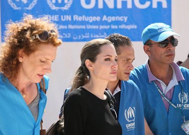 Angelina Jolie was left in tears after visiting refugee camp