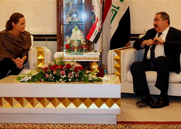 Angelina Jolie has been honoured for her humanitarian work