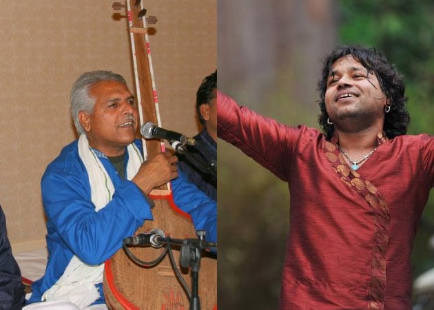 Kailash Kher collaborating with folk singer Prahlad Tipanya