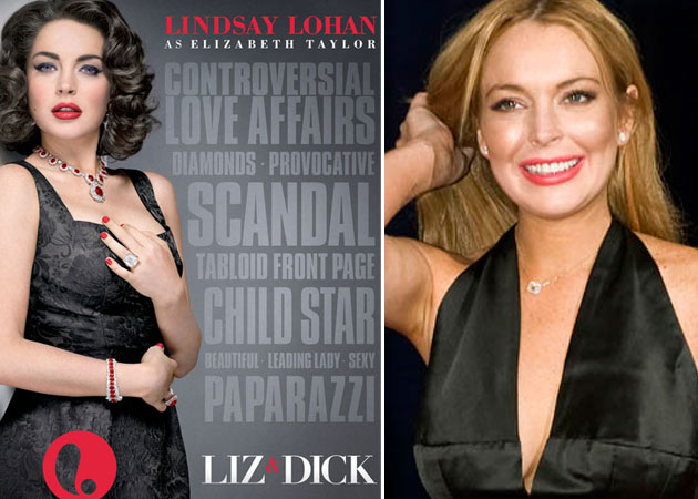 Poster of Lindsay Lohan's <i>Liz & Dick</i> out
