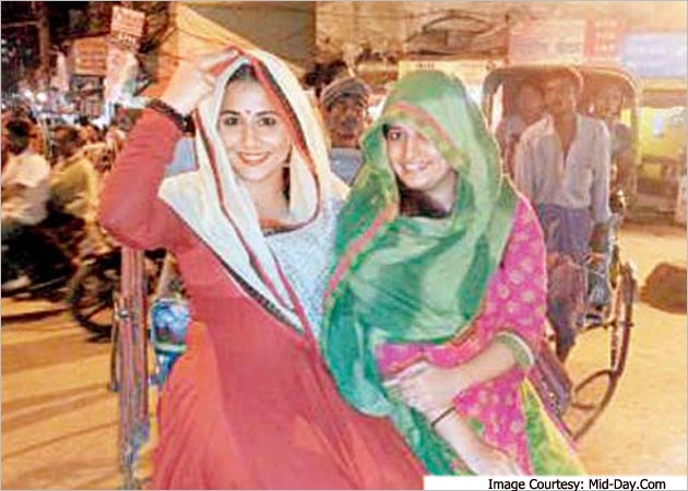 Vidya Balan goes incognito in Varanasi 