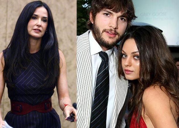 Demi Moore "jealous and frustrated" by Ashton, Mila romance