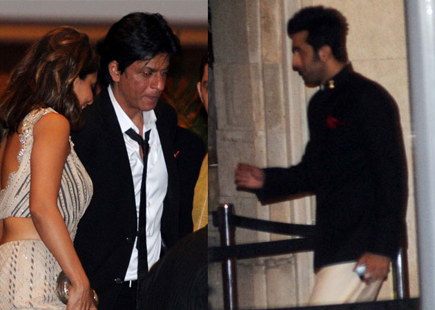 Saif Kareena wedding: Shah Rukh Khan, Ranbir Kapoor attend the reception