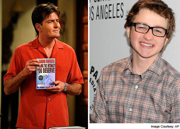 Charlie Sheen invites Angus T Jones on <i>Anger Management</i>