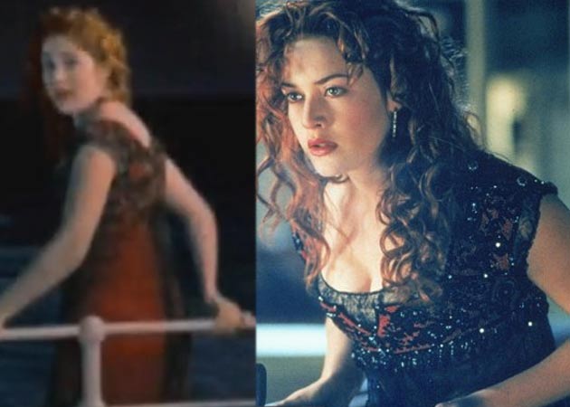 The white dress of Rose DeWitt Bukater (Kate Winslet) in the movie Titanic