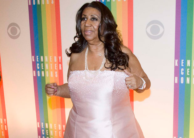 Aretha Franklin had a wardrobe malfunction at the White House