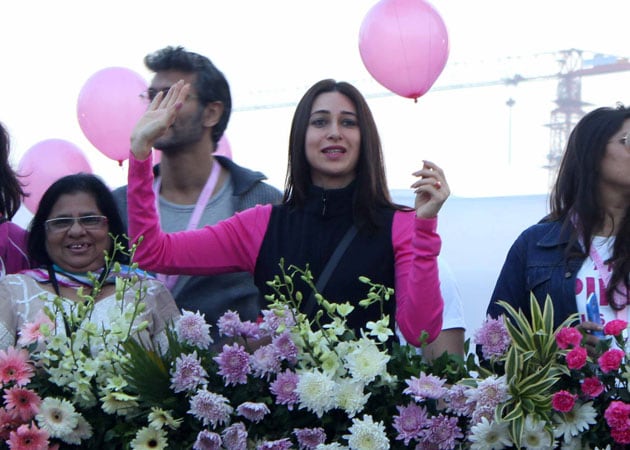 Celebrities run in Mumbai for breast cancer awareness