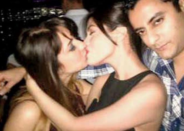 Caught on camera: Riya Sen kisses mystery woman