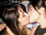 Caught on camera: Riya Sen kisses mystery woman