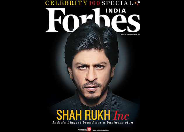 Shah Rukh Khan tops first Forbes India Celebrity 100 list