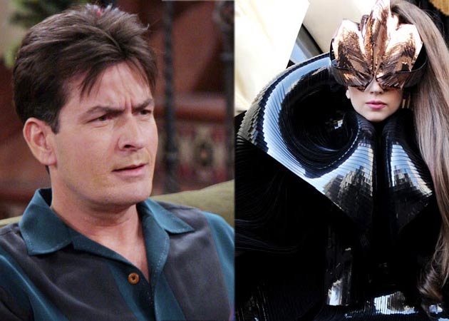 630px x 450px - Charlie Sheen says Lady Gaga wanted to give him a naked lap dance