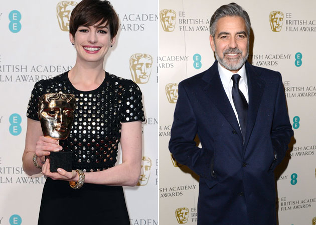 Anne Hathaway has a crush on George Clooney