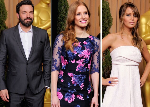 Ben Affleck, Jessica Chastain and Jennifer Lawrence to be Oscar presenters