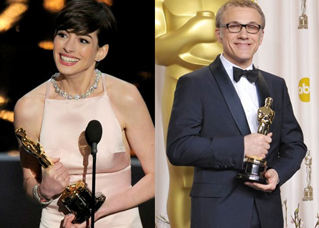 Anne Hathaway, Christoph Waltz, <i>Amour</i> win as Oscars share out the honours