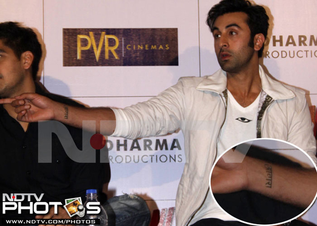 Ranbir Kapoor's new tattoo reveals he's <I>Awaara</i>, like grandfather Raj