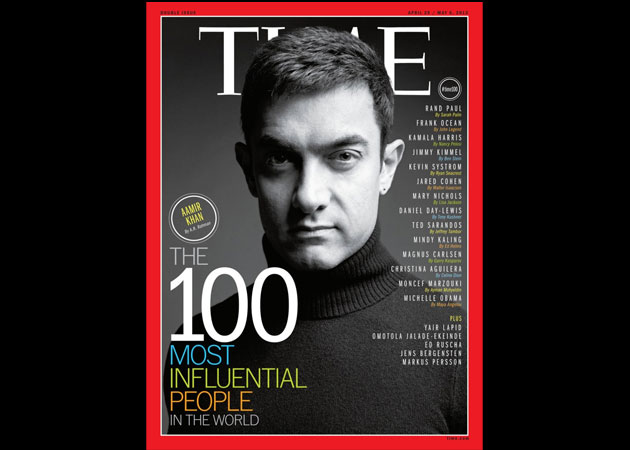 Aamir Khan is on Time magazine's 100 Most Influential People list