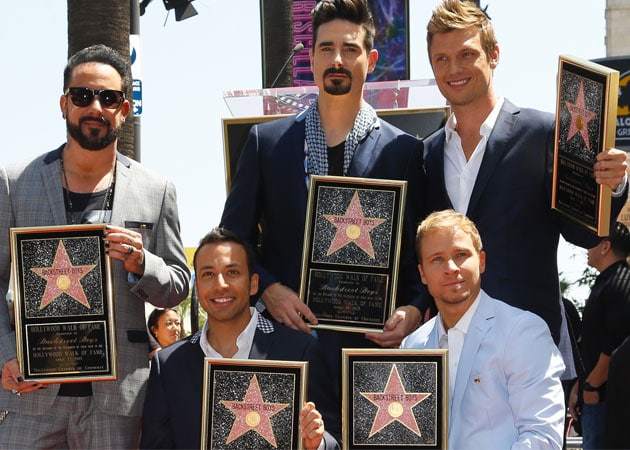 Backstreet Boys land a star on Hollywood Walk of Fame